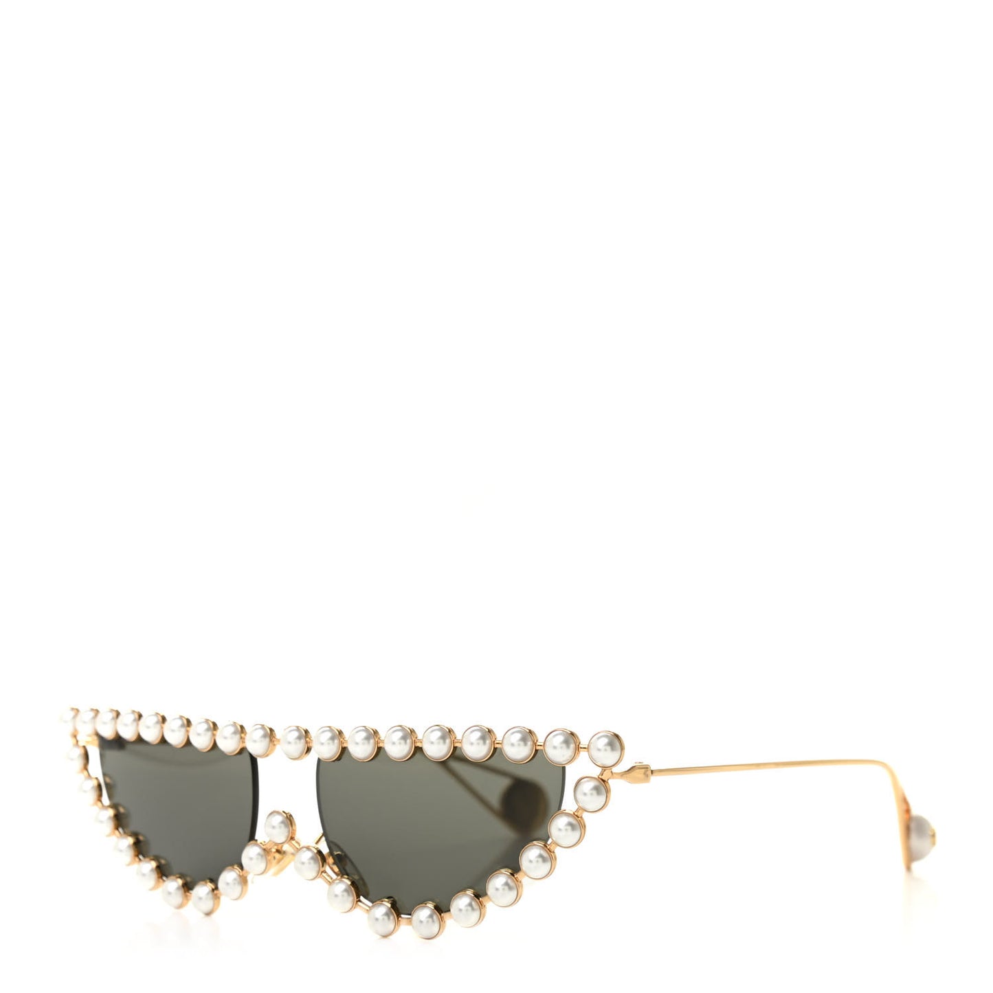 Metal Pearl Cat Eye Sunglasses GG0364S Gold