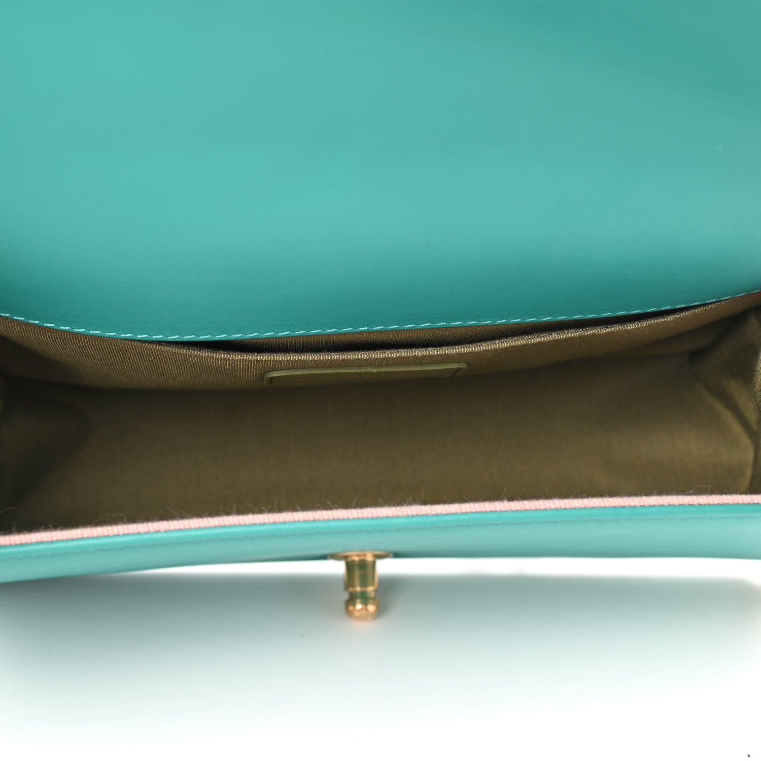 Chanel Calfskin Quilted Medium Boy Flap Turquoise 5 of 9