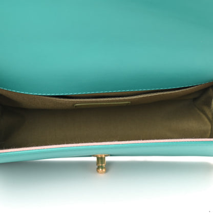 Chanel Calfskin Quilted Medium Boy Flap Turquoise 5 of 9