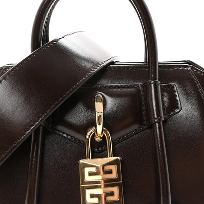 Givenchy Box Calfskin Toy Lock Antigona Shoulder Bag Ebony Brown 7 of 9
