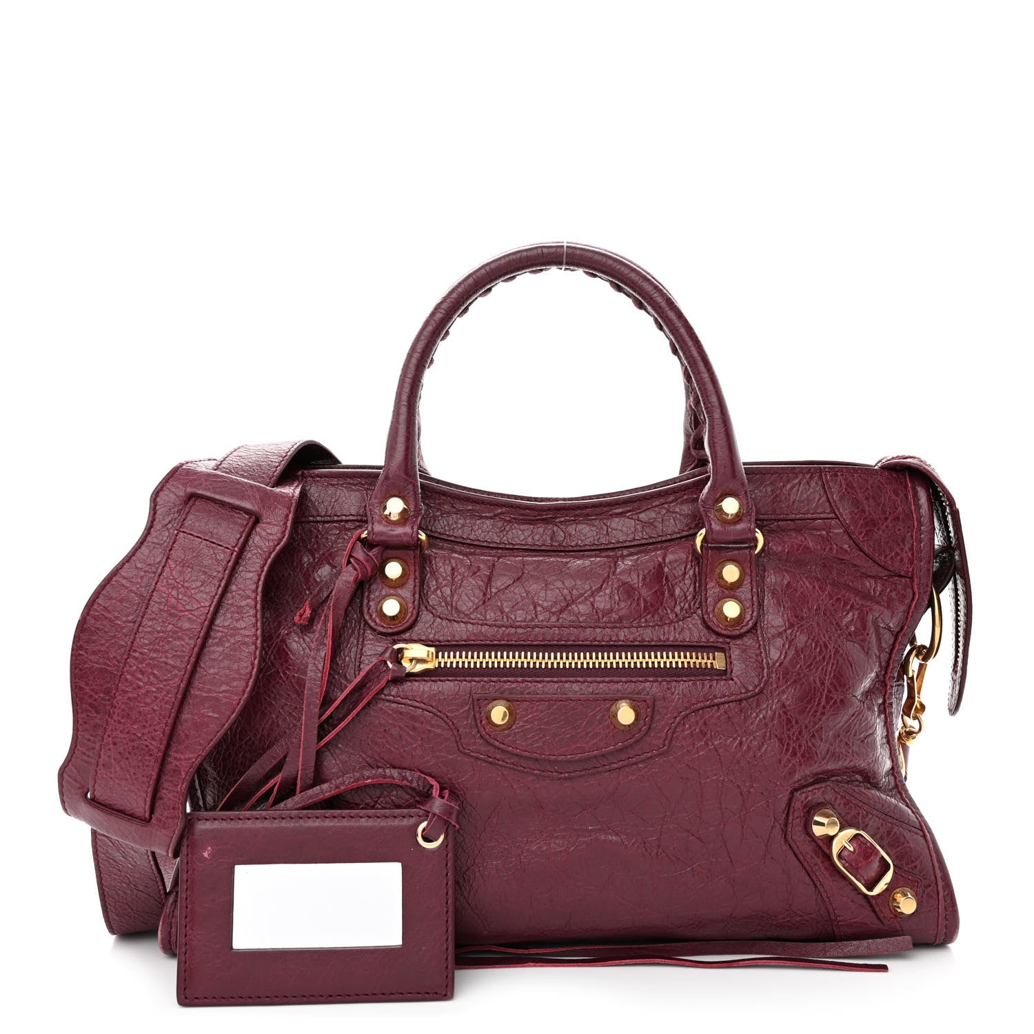 Balenciaga Agneau Classic Gold Hardware S City Violet Prune 1 of 13