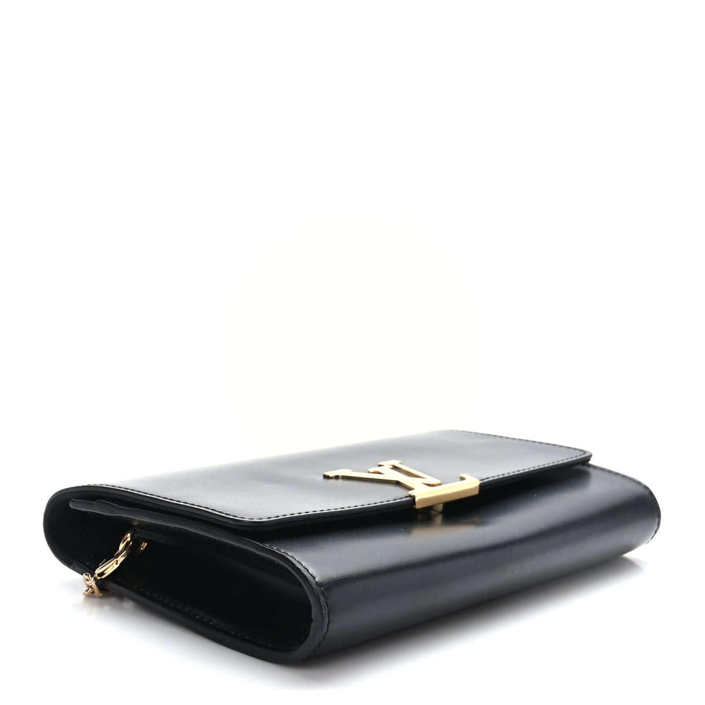 Calfskin Chain Louise GM NM Black