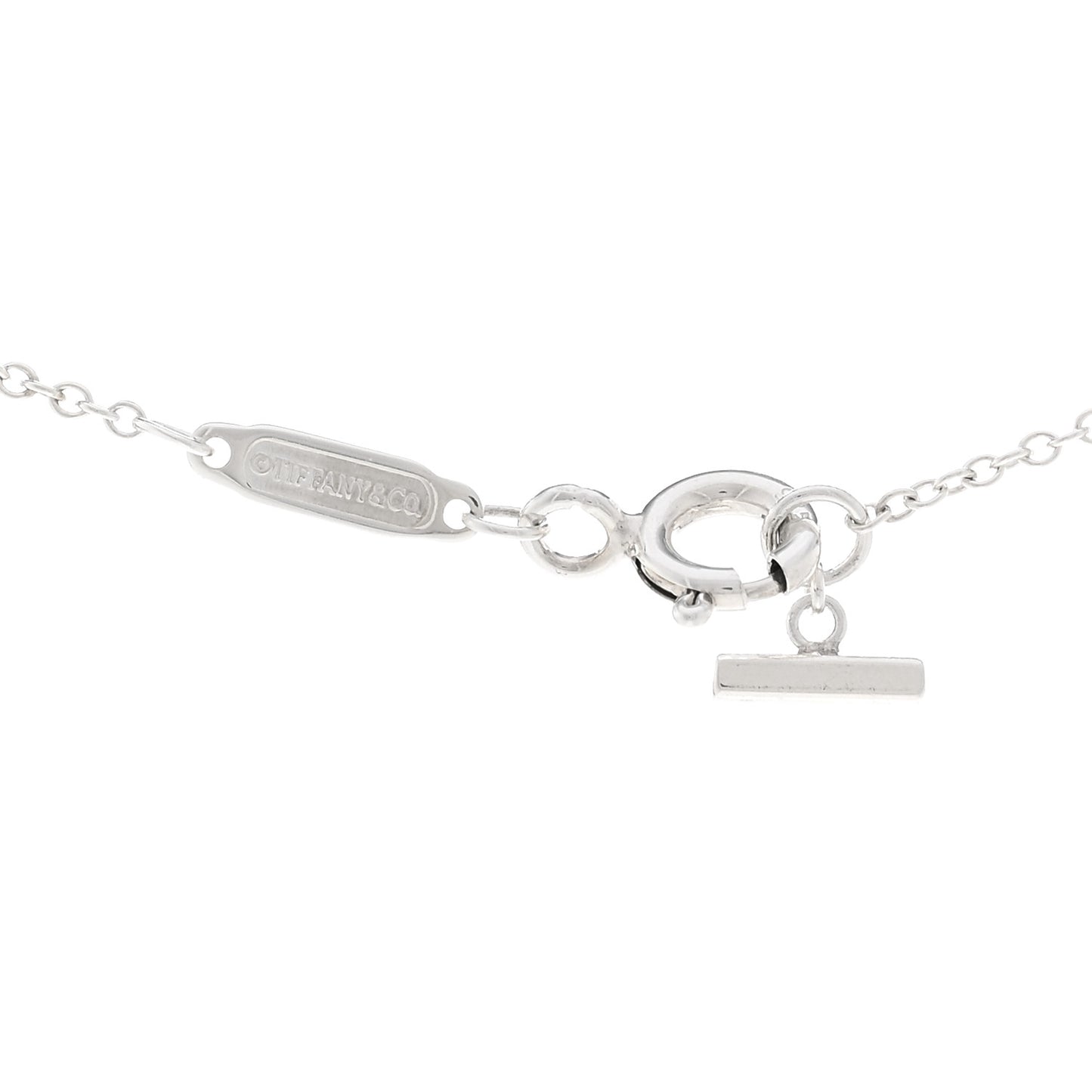 Sterling Silver Small T Smile Pendant Necklace