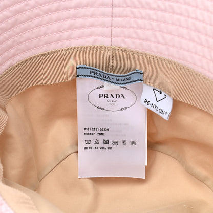 Prada Re-Nylon Metal Triangle Logo Womens Bucket Hat XL Alabastro 8 of 8