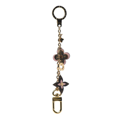 Louis Vuitton Brass Monogram Blooming Flowers Bag Charm Key Holder Rose Ballerine 1 of 4