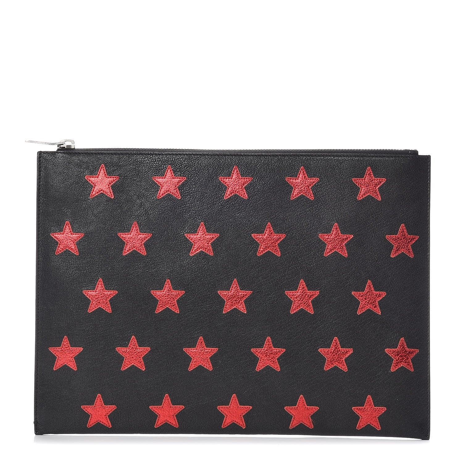 Saint Laurent Calfskin Star Rider iPad Pouch Black 1 of 11