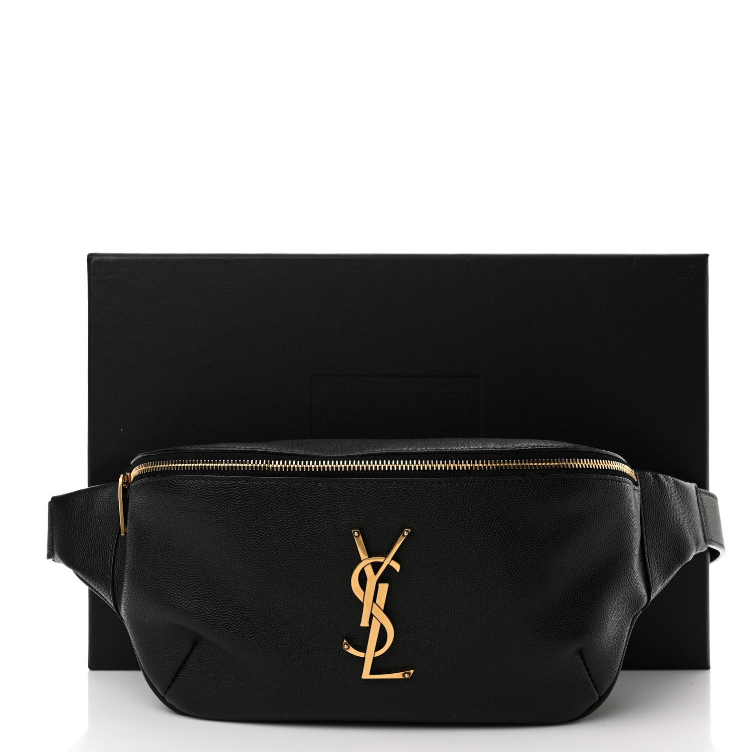 Saint Laurent Grain De Poudre Monogram Belt Bag Black 11 of 11