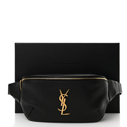 Saint Laurent Grain De Poudre Monogram Belt Bag Black 11 of 11