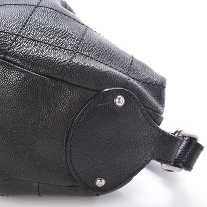 Chanel Caviar Stitched Outdoor Ligne Hobo Black 14 of 15