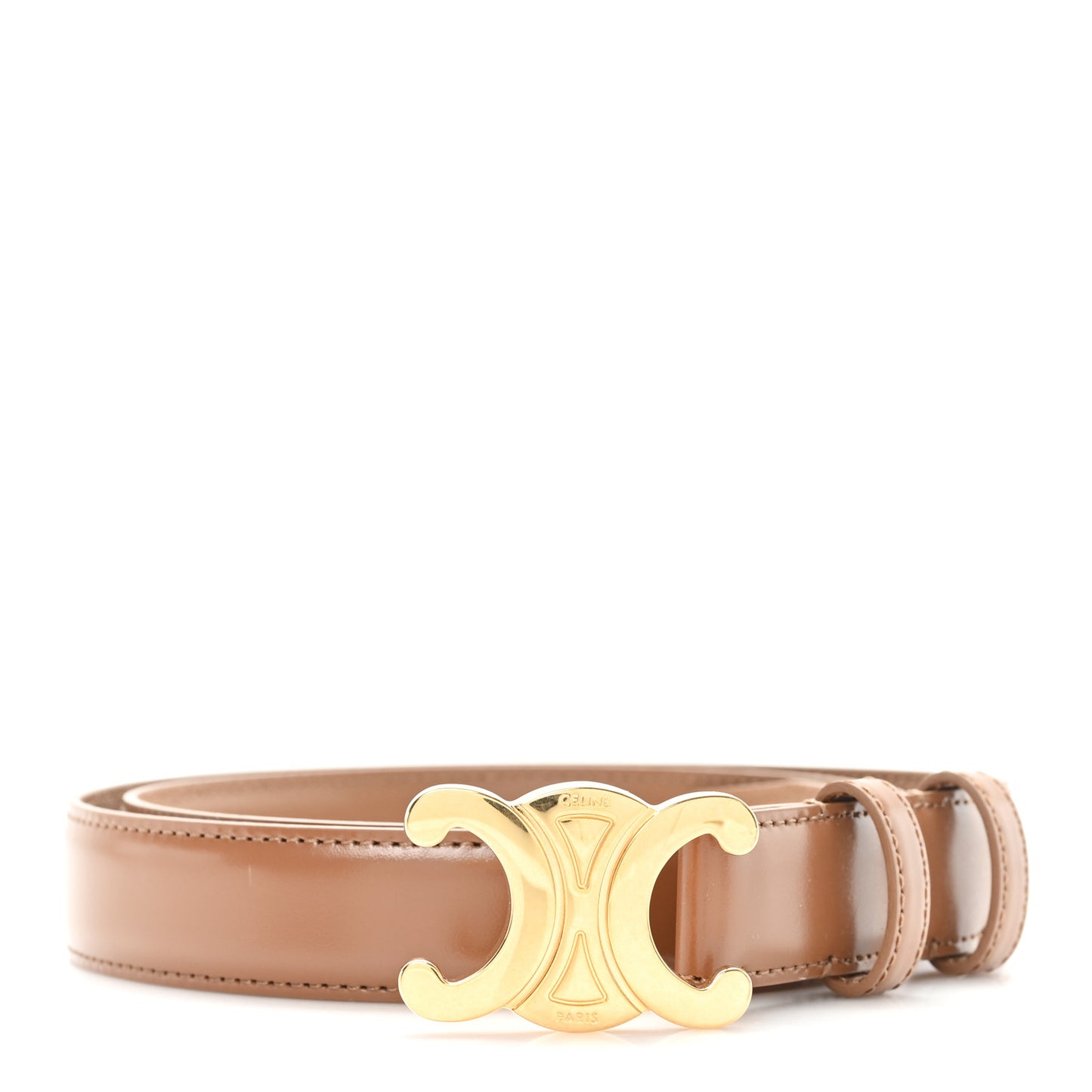 Box Calfskin Medium 25mm Triomphe Belt 85 34 Tan