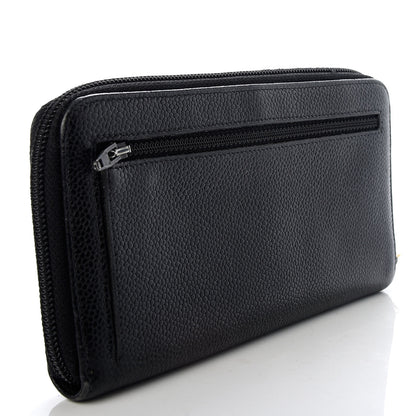 Chanel Caviar Large Timeless CC Zip Around Wallet Black 3 of 9
