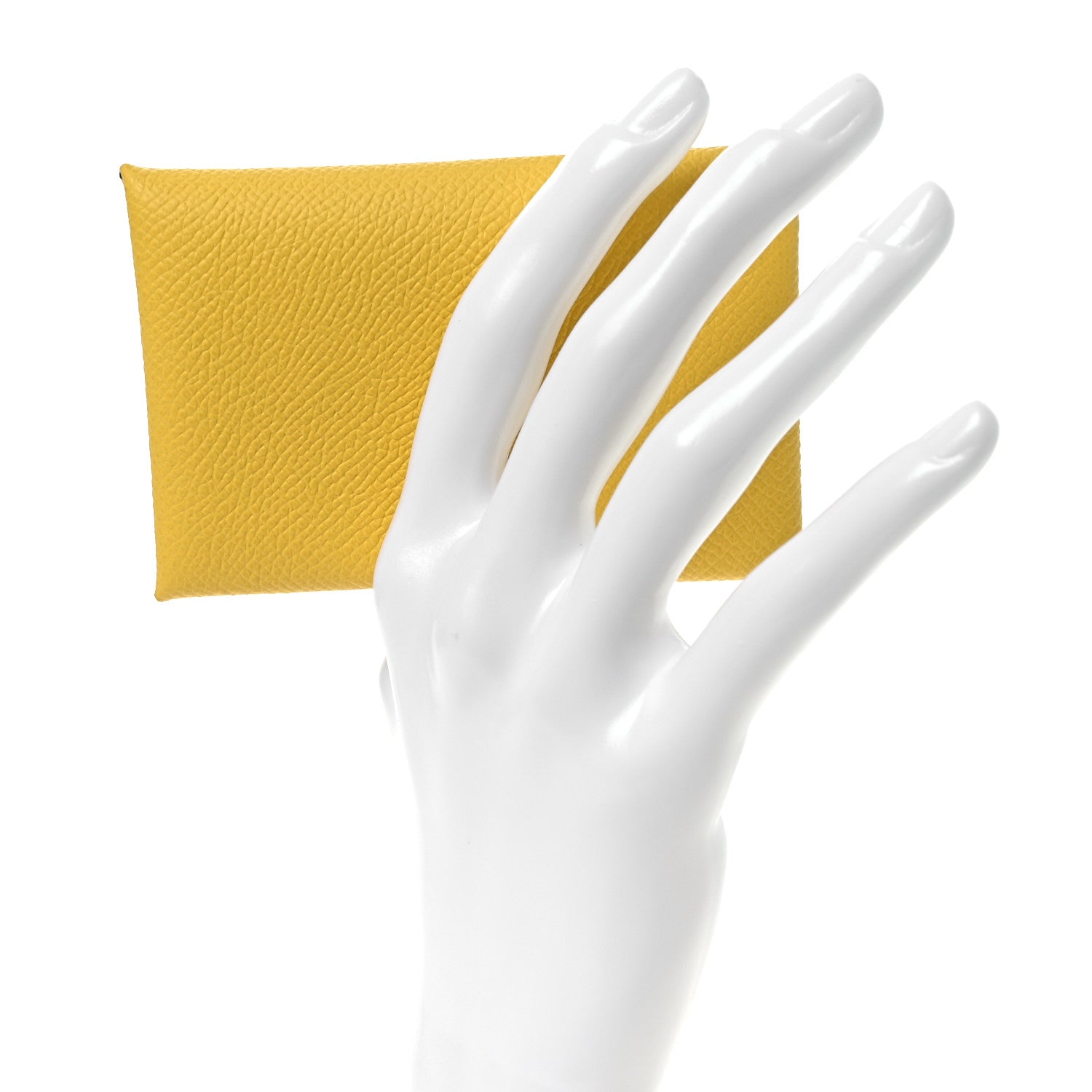 Hermes Epsom Calvi Card Case Sun 2 of 9