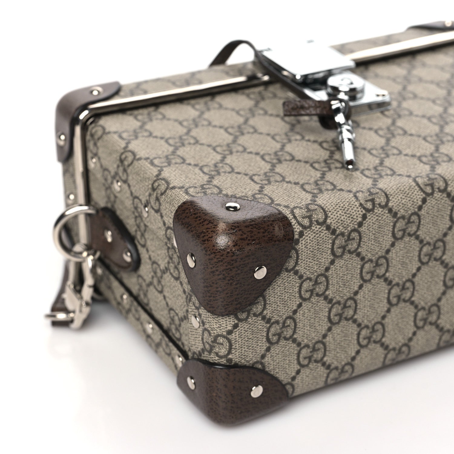 Gucci GG Supreme Monogram Globe-Trotter Beauty Case Brown 9 of 10