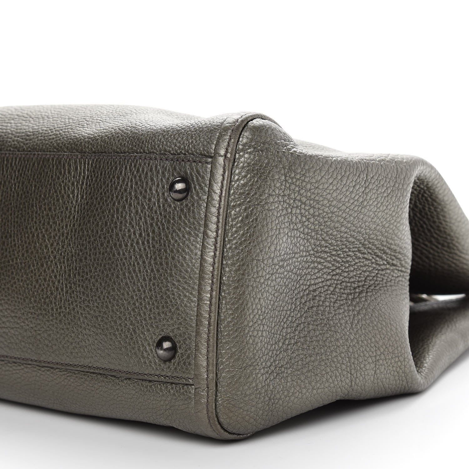 Gucci Metallic Pebbled Calfskin Medium Soho Shoulder Bag Sasso 9 of 9