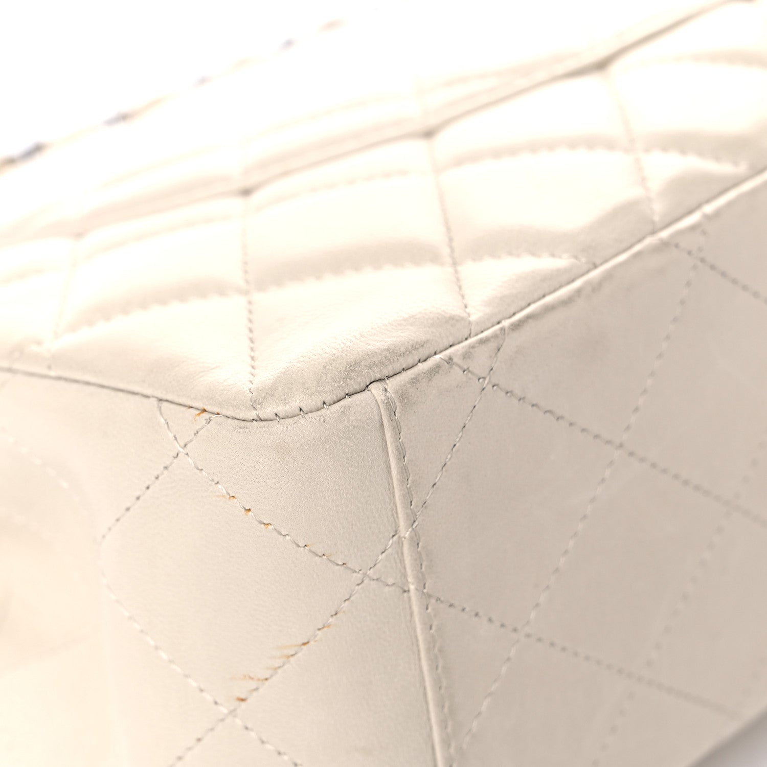 Chanel Lambskin Quilted Maxi Single Flap Beige 9 of 32