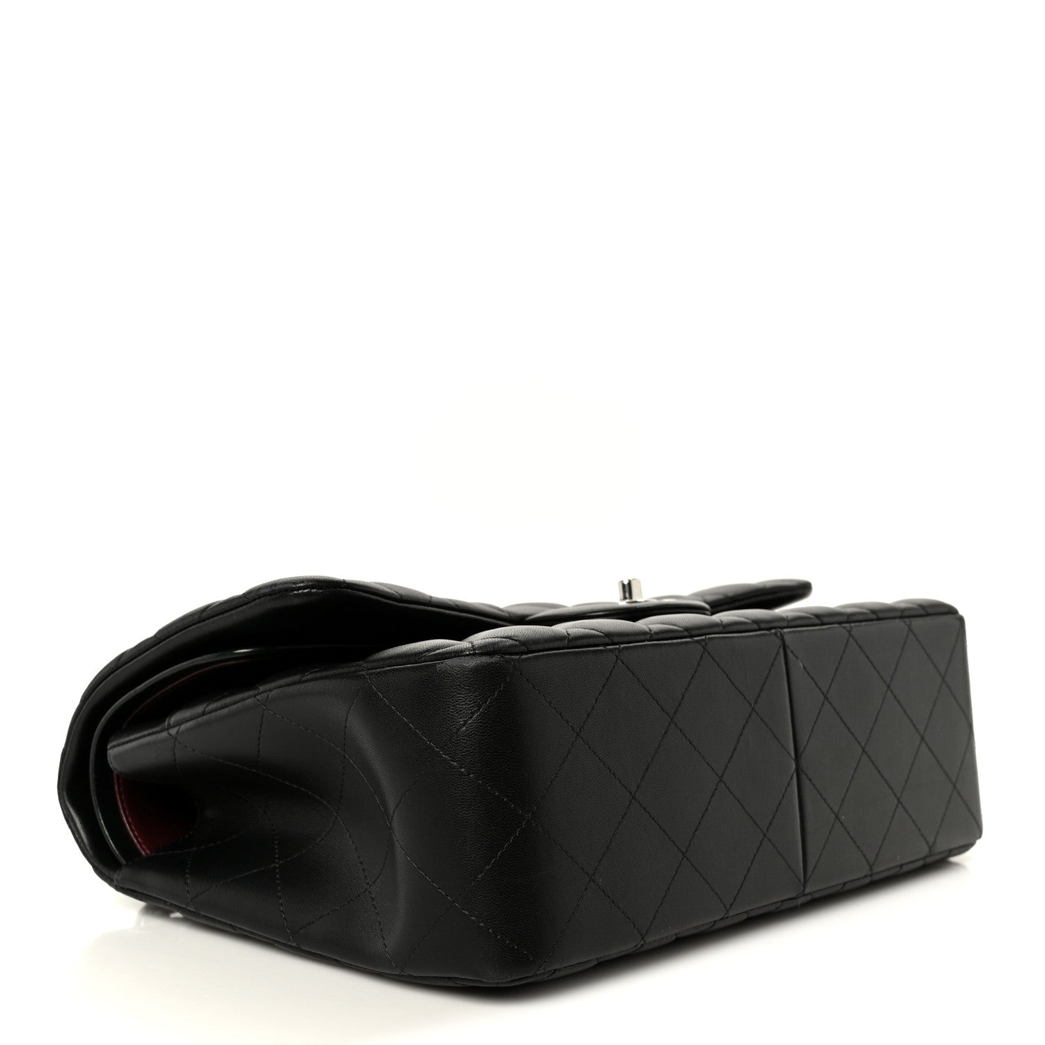Chanel Lambskin Quilted Jumbo Double Flap Black 4 of 12
