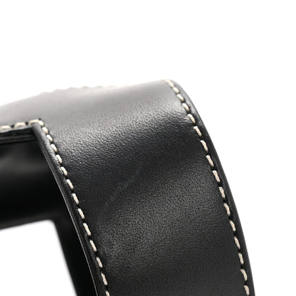 Hermes Box Calfskin Oran Sandals 37.5 Black 19 of 22
