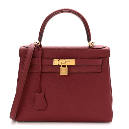 Hermes Togo Kelly Retourne 28 Rubis 1 of 16