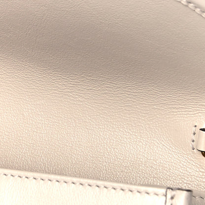 Gucci Textured Calfskin Web Mini Rajah Slim Flap Shoulder Bag Mystic White 10 of 10