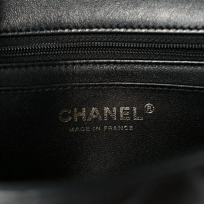 Chanel Lambskin Quilted Mini Top Handle Rectangular Flap Black 6 of 12