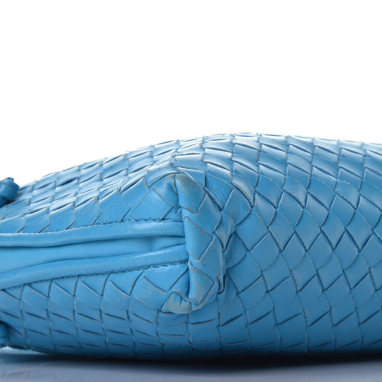 Nappa Intrecciato Nodini Bag Turquoise