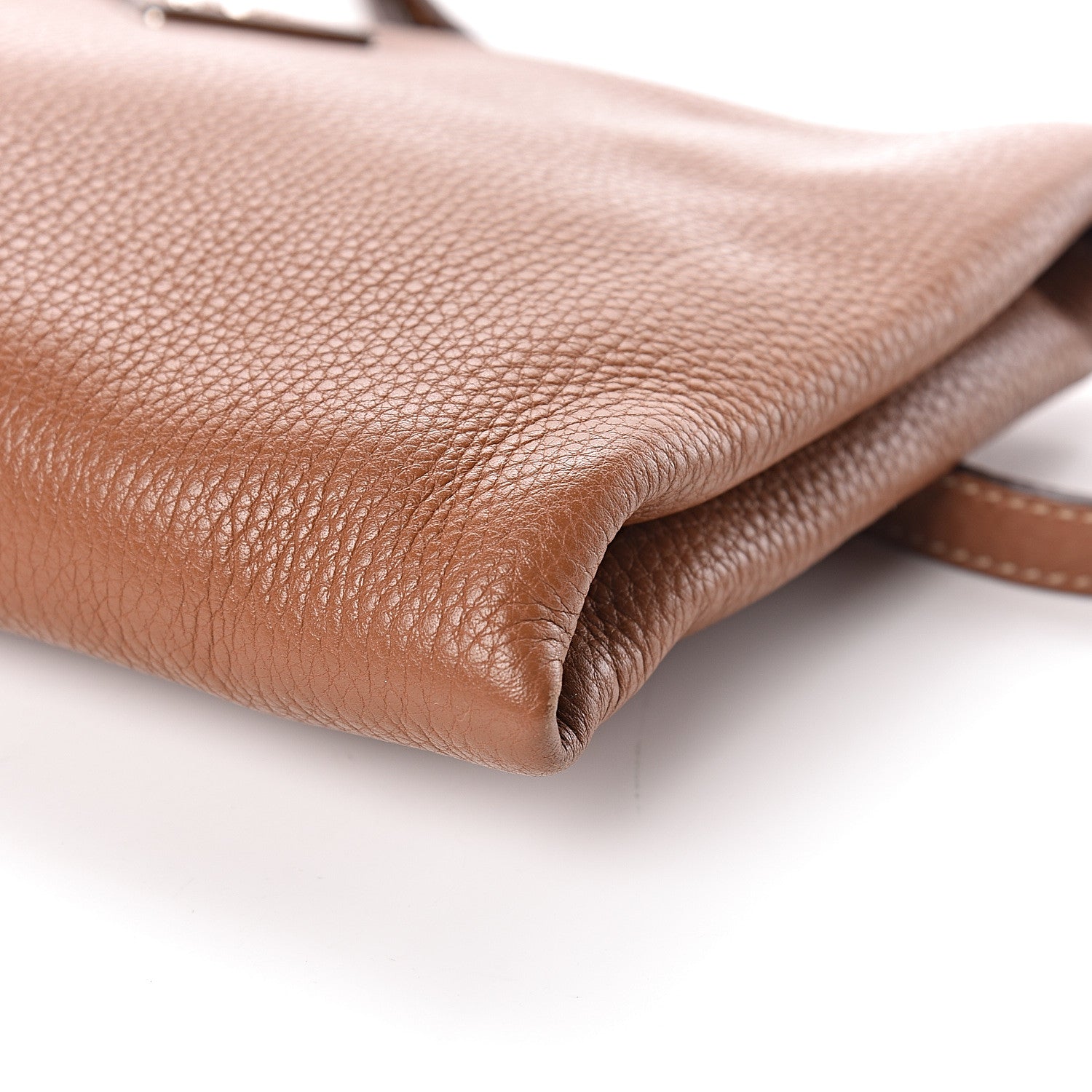 Prada Vitello Daino Zippered Crossbody Bag Brandy 8 of 9