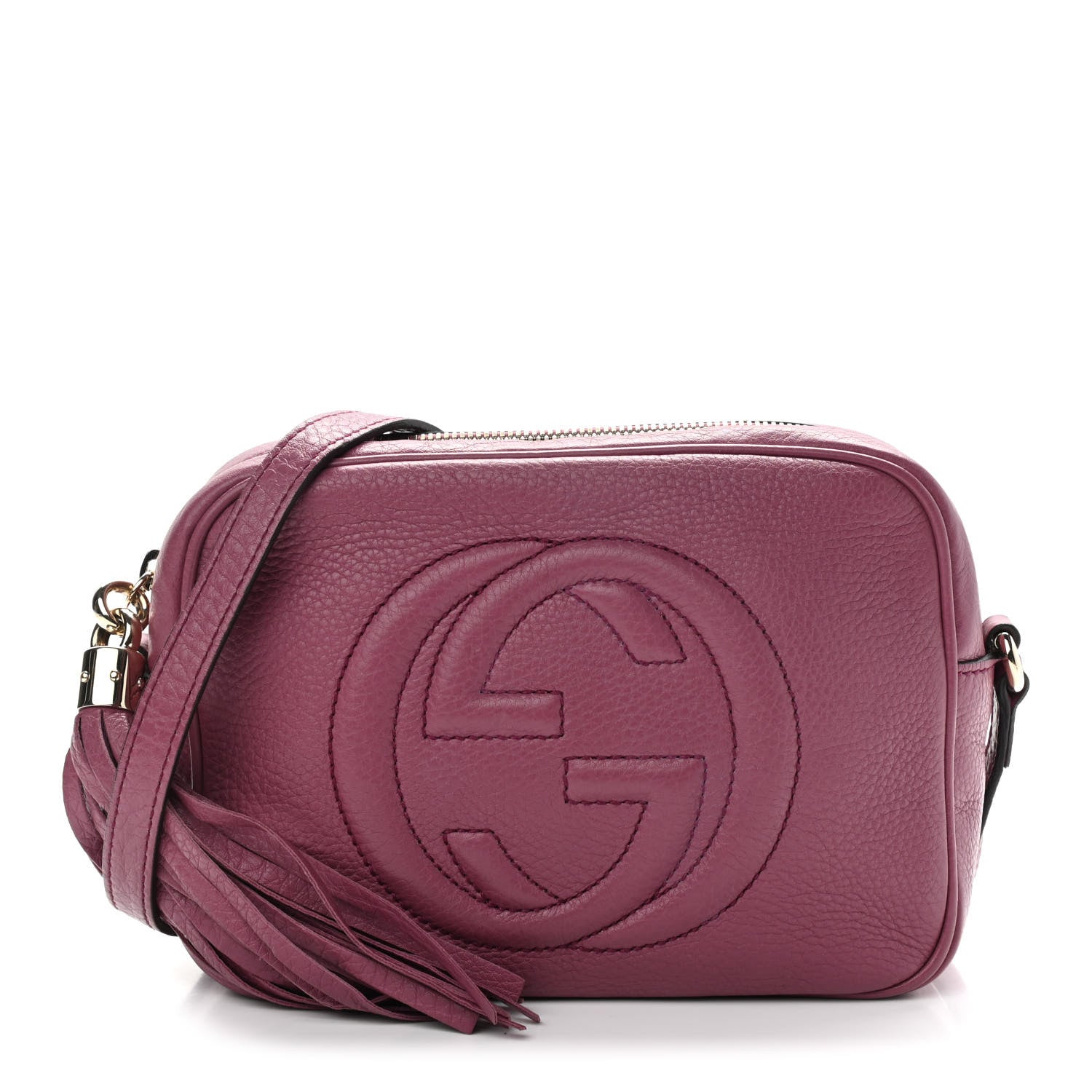 Gucci Pebbled Calfskin Small Soho Disco Bag Peonia Flower 1 of 10