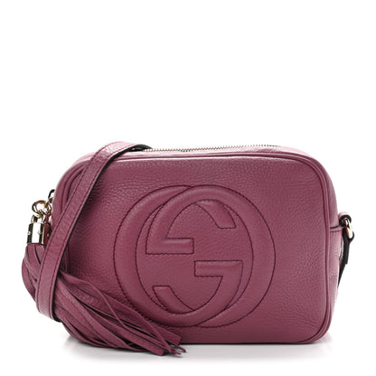 Gucci Pebbled Calfskin Small Soho Disco Bag Peonia Flower 1 of 10