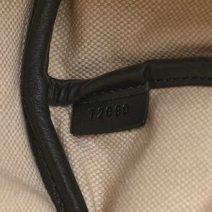 Moynat Grained Calfskin Canvas 1920 Oh! Tote Ruban GM Carbon Silver 7 of 10