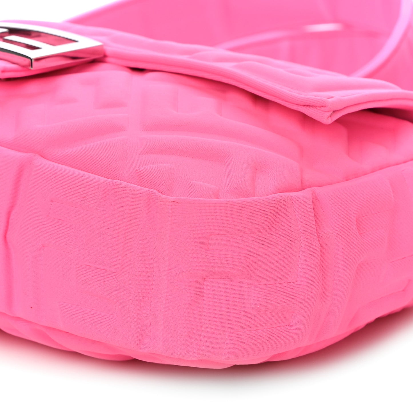 Lycra FF 1974 Embossed Baguette Rosa Fluo