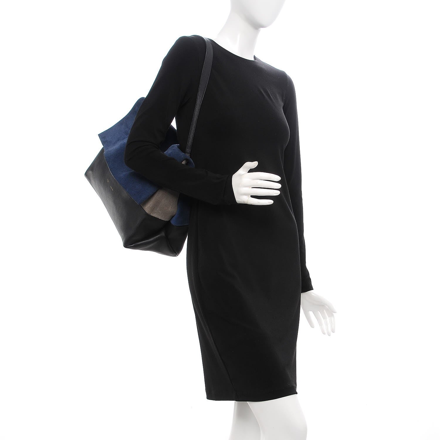 Celine Calfskin Suede All Soft Shoulder Bag 2 of 13