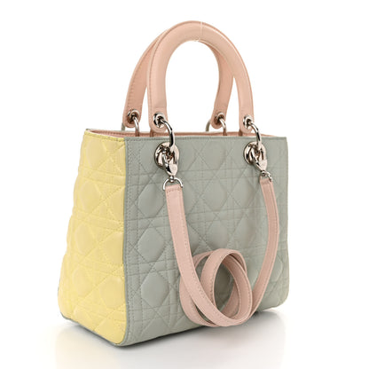 Christian Dior Lambskin Cannage Medium Tri-Color Lady Dior Multicolor 3 of 10