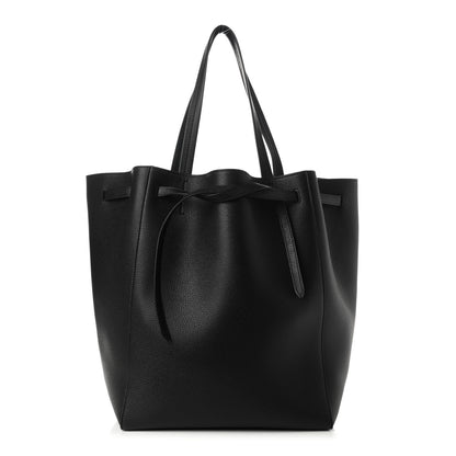 Celine Soft Grained Calfskin Medium Belt Cabas Phantom Black 1 of 10