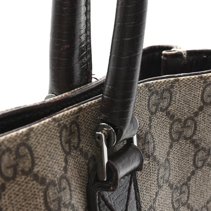 Gucci GG Plus Monogram Small Vertical Tote Dark Brown 11 of 12