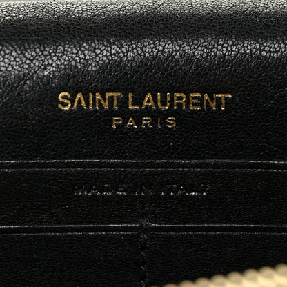 Saint Laurent Smooth Calfskin Classic Monogram Kate Heart Tassel Heart Chain Wallet Black 7 of 22