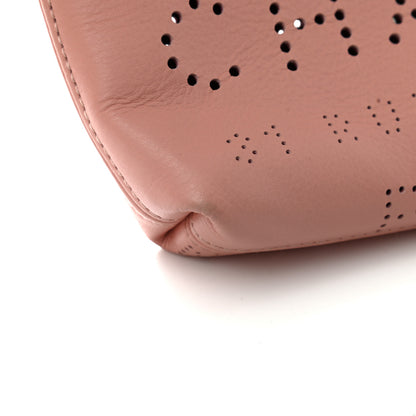 Chanel Calfskin Eyelets Clutch Pink 9 of 13