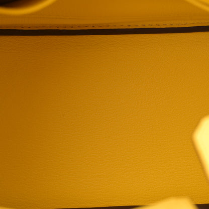 Hermes Ostrich Birkin 25 Jaune Citron 5 of 11
