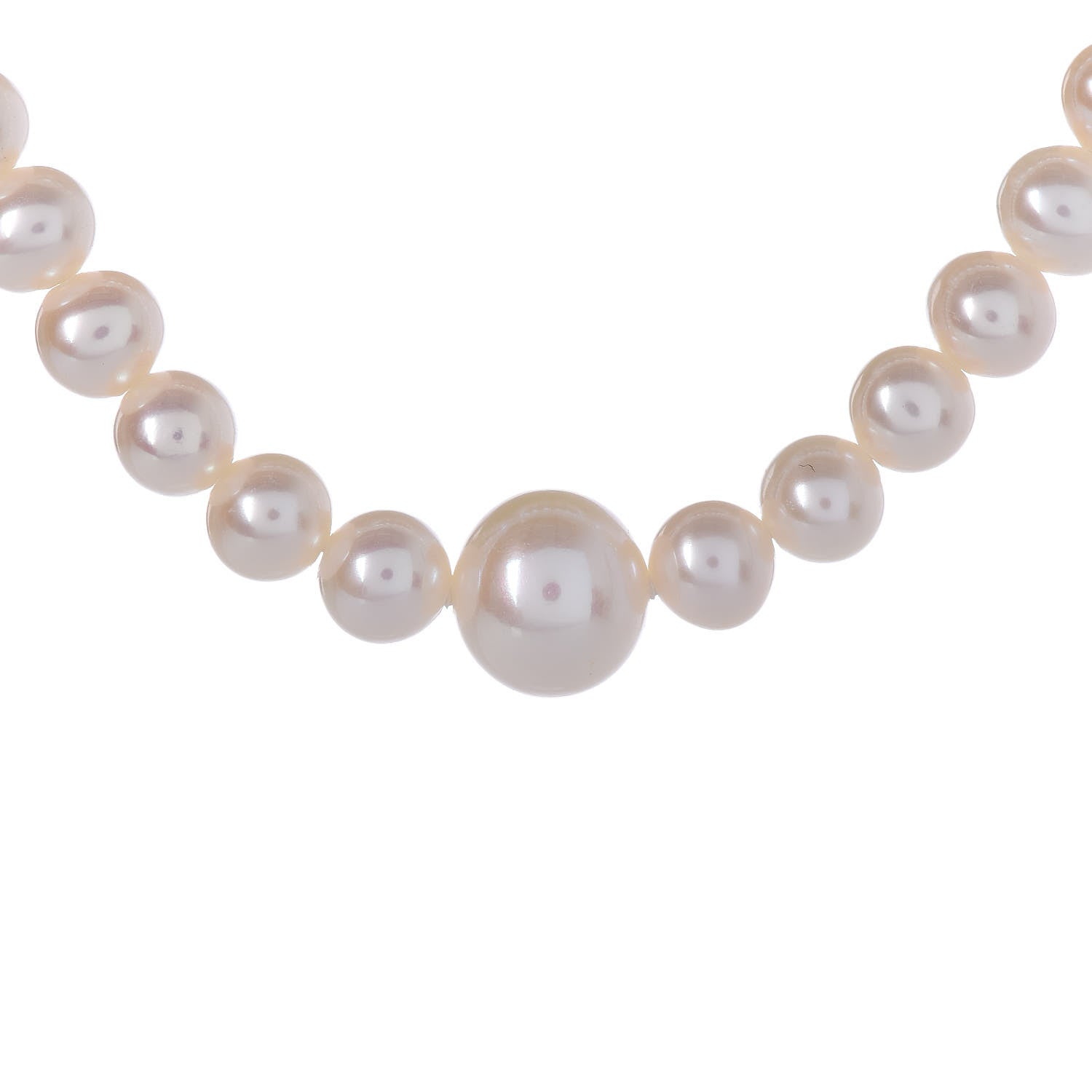 Tiffany Sterling Silver Pearl 5.5-9mm Ziegfeld Strand Necklace 4 of 6