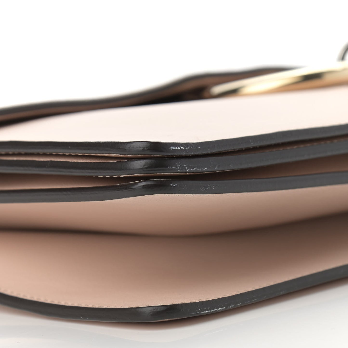 Calfskin Suede Medium Faye Shoulder Bag Blush Nude