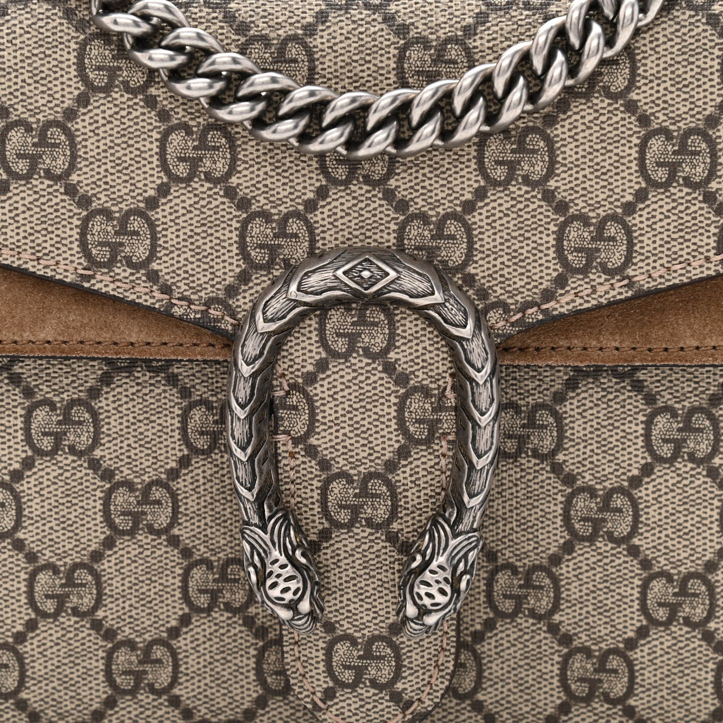 GG Supreme Monogram Mini Dionysus Shoulder Bag Taupe