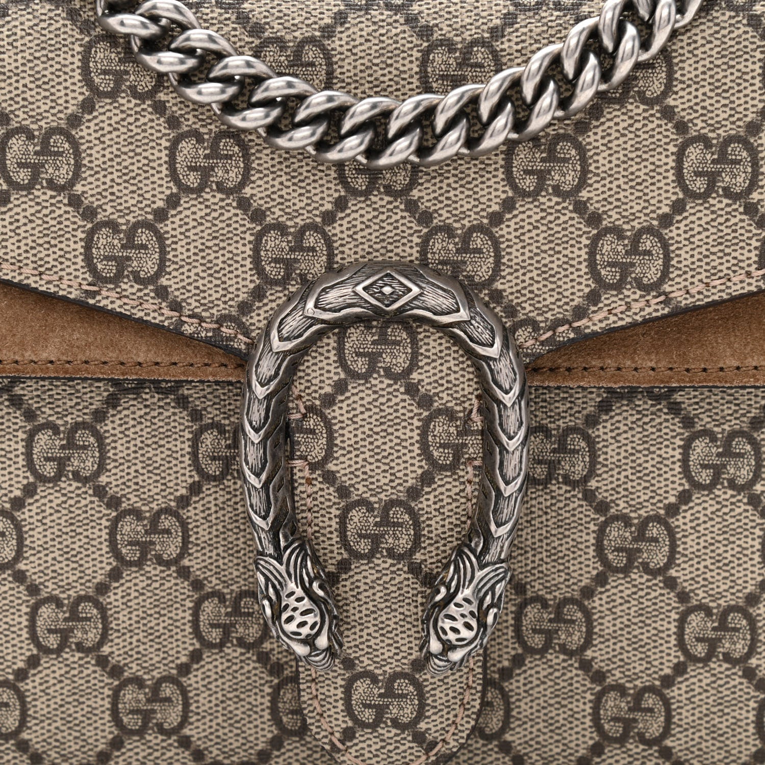 Gucci GG Supreme Monogram Mini Dionysus Shoulder Bag Taupe 9 of 11