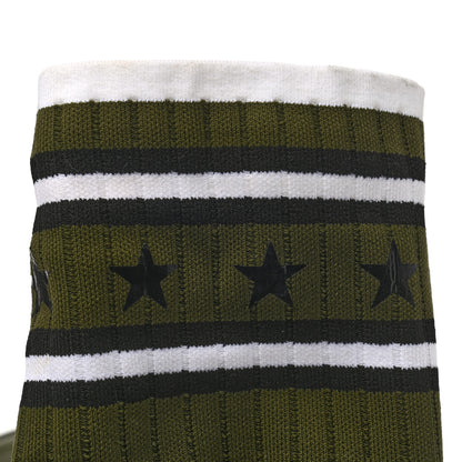Givenchy Knit Rubber Storm Over The Knee Boots 36 Khaki 8 of 8