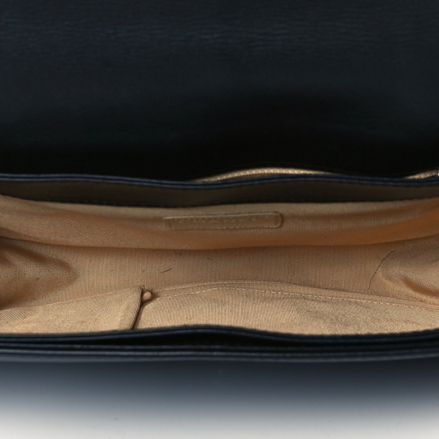 Calfskin Woven Medium Boy Reverso Flap Black