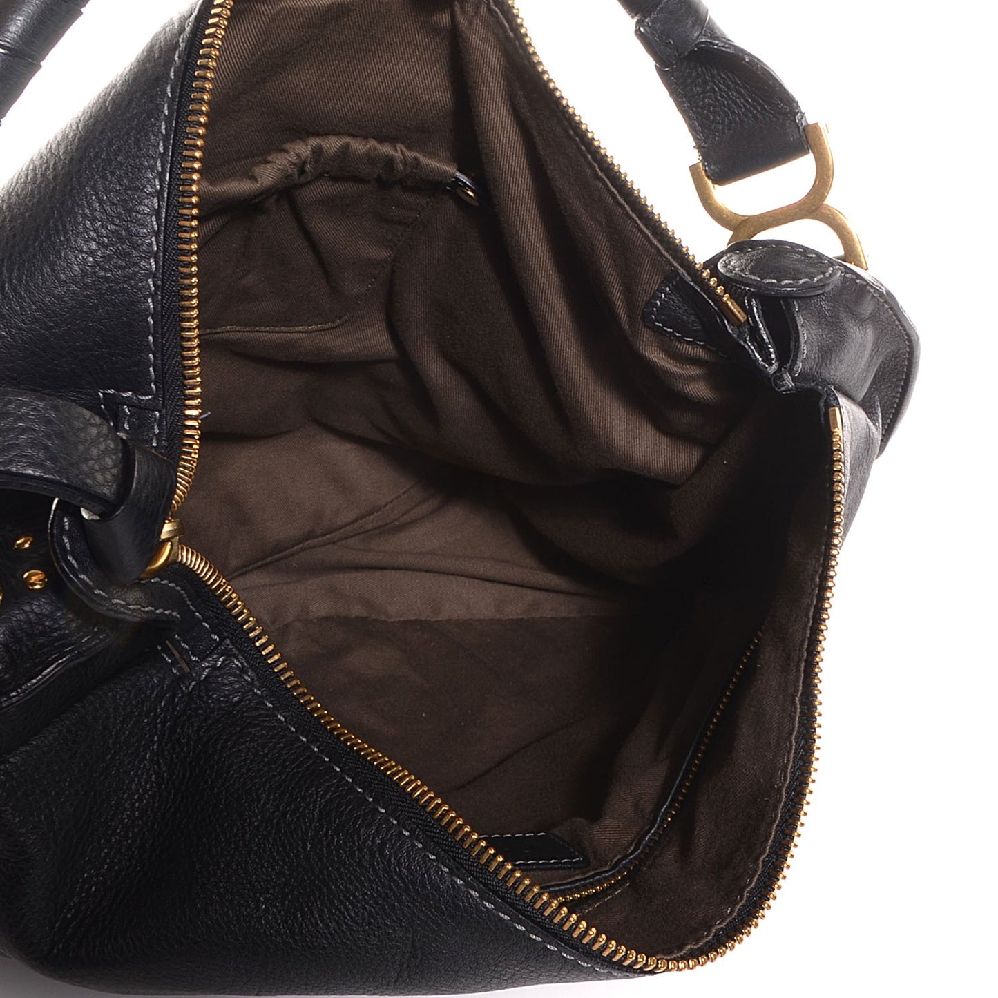 Calfskin Large Marcie Hobo Black