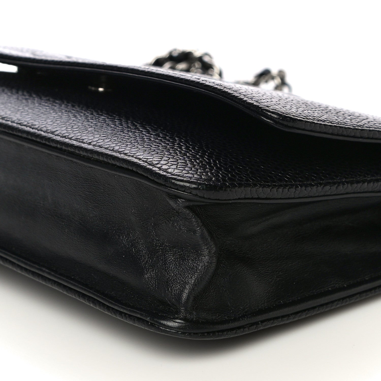 Chanel Caviar Timeless CC Wallet On Chain WOC Black 10 of 17