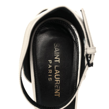 Saint Laurent Patent Calfskin 110 Opyum Sandals 38 Neutro 7 of 9