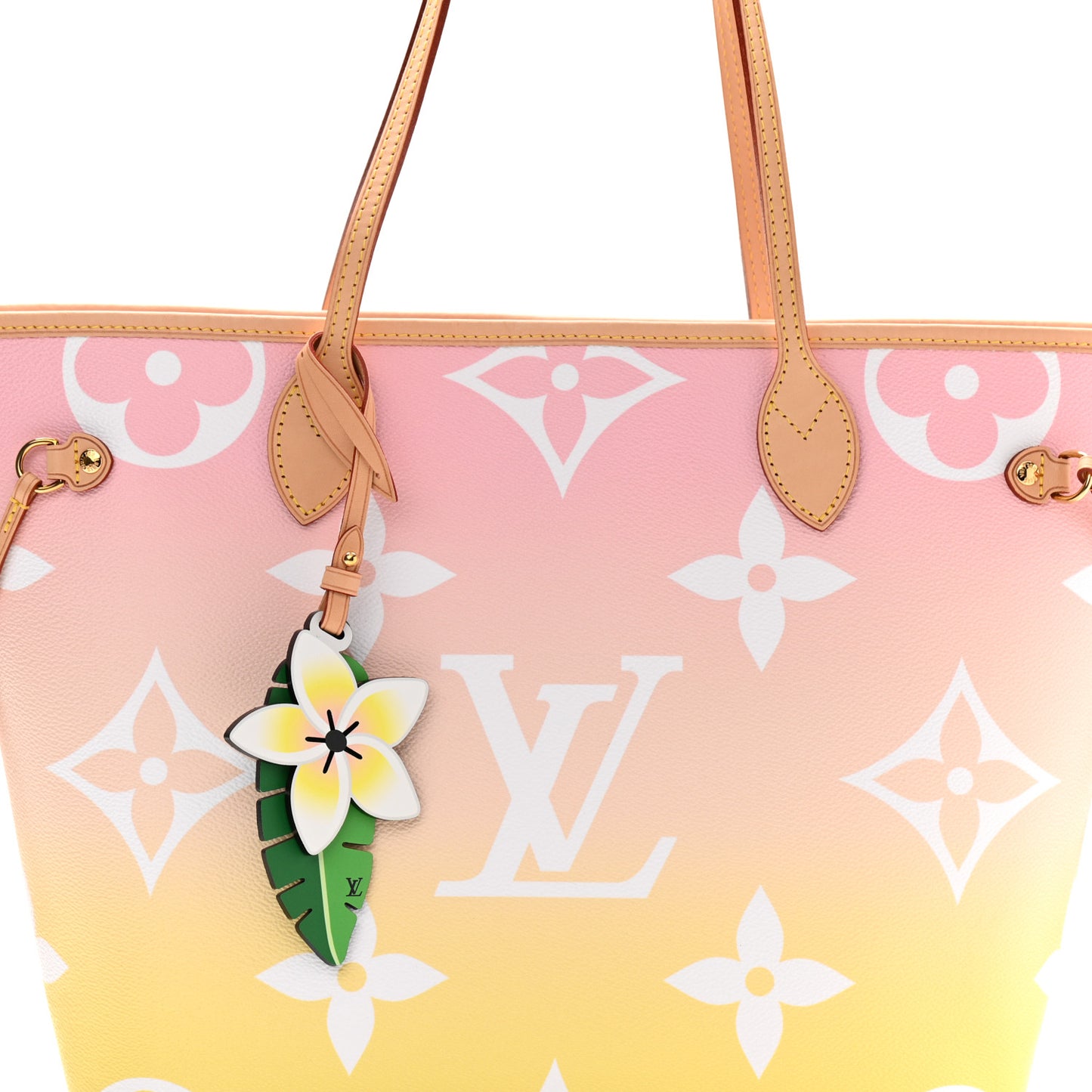 Monogram Giant By The Pool Neverfull MM Light Pink