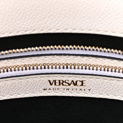 Versace Grained Calfskin La Medusa Chain Tote White 6 of 10