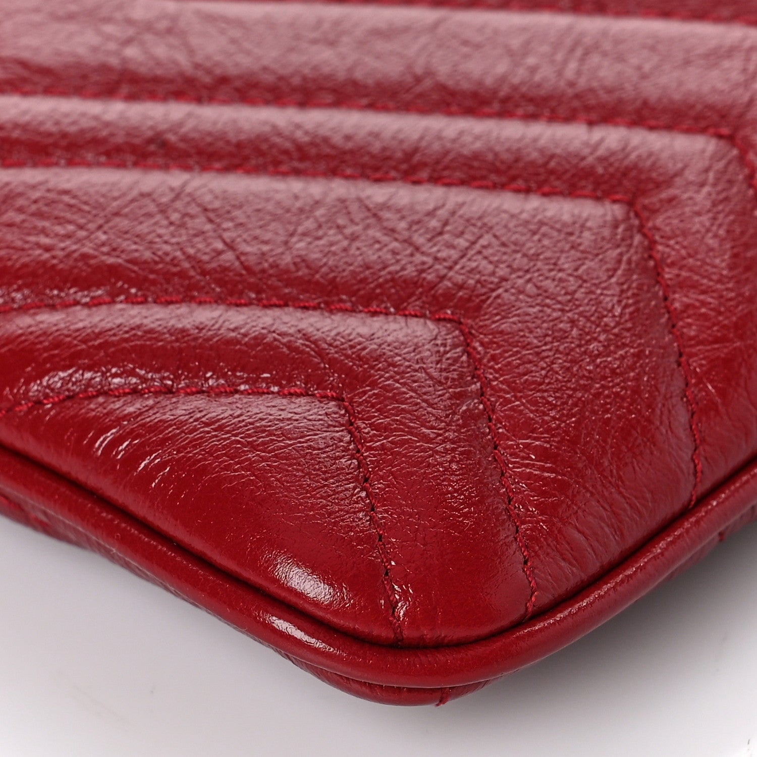 Gucci Azalea Calfskin Matelasse Heart GG Marmont Zip Pouch Romantic Cerise 9 of 12