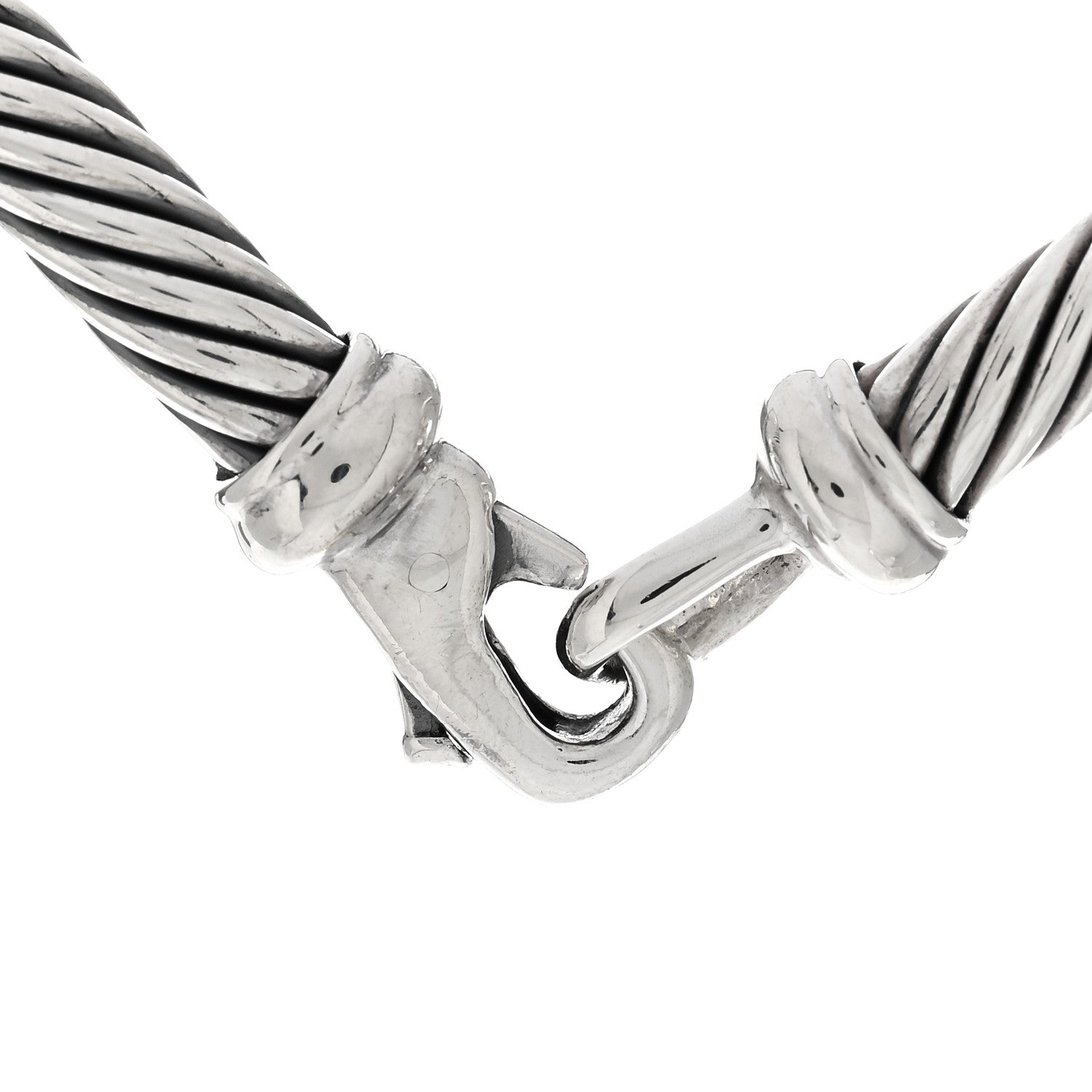 David Yurman Sterling Silver 14K Yellow Gold Metro Cable Necklace 3 of 3